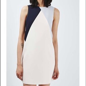 Topshop Colorblock Shift Dress